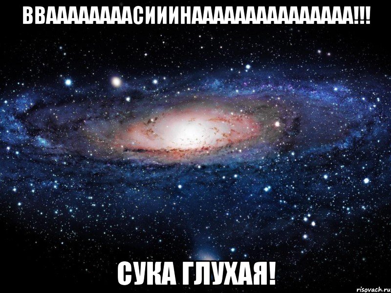 вваааааааасииинааааааааааааааа!!! сука глухая!, Мем Вселенная