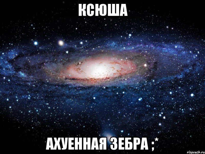 ксюша ахуенная зебра ;*, Мем Вселенная