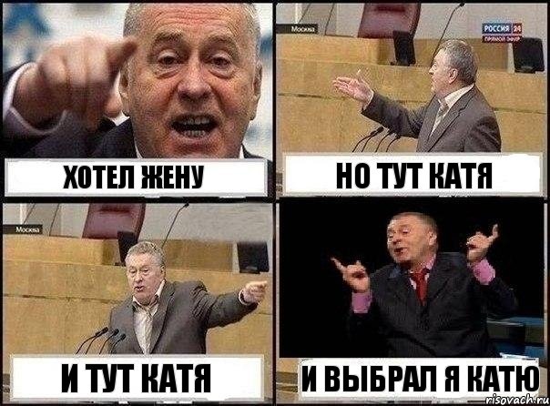 хотел жену но тут катя и тут катя и выбрал я катю, Комикс Жириновский клоуничает