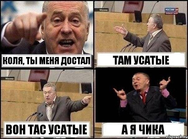 Коля, ты меня достал там усатые вон тас усатые а я чика, Комикс Жириновский клоуничает