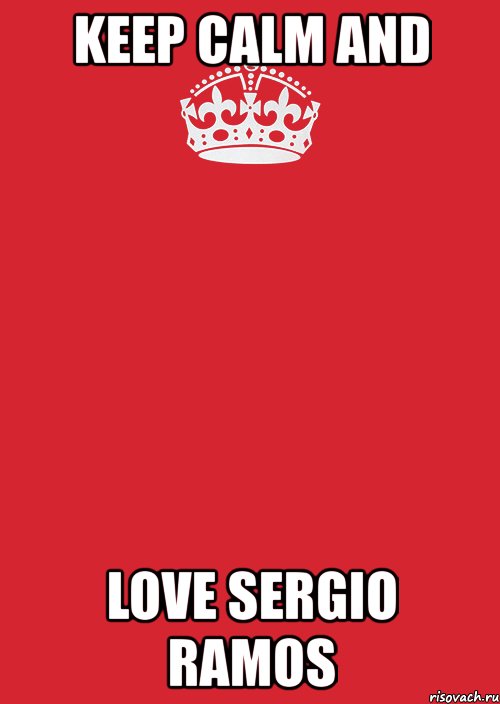 keep calm and love sergio ramos, Комикс Keep Calm 3