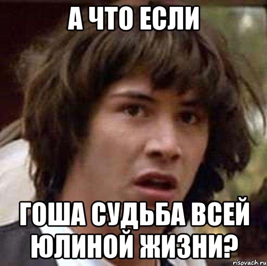 а что если гоша судьба всей юлиной жизни?, Мем А что если (Киану Ривз)