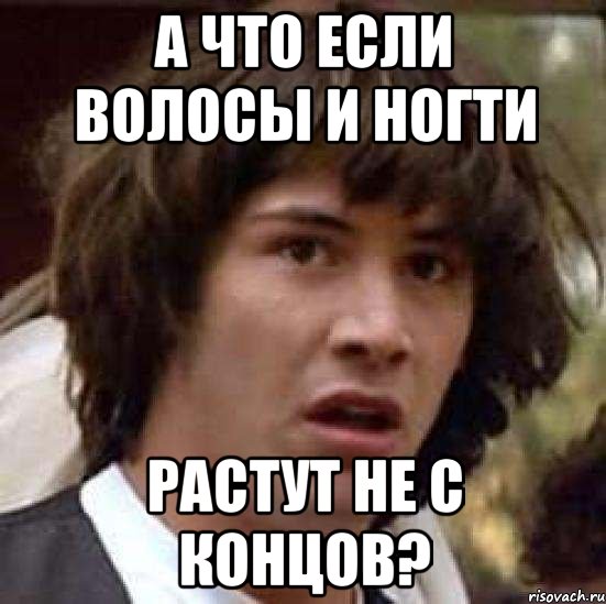 а что если волосы и ногти растут не с концов?, Мем А что если (Киану Ривз)