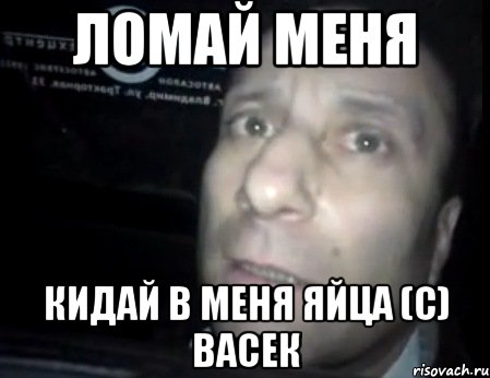 ломай меня кидай в меня яйца (с) васек