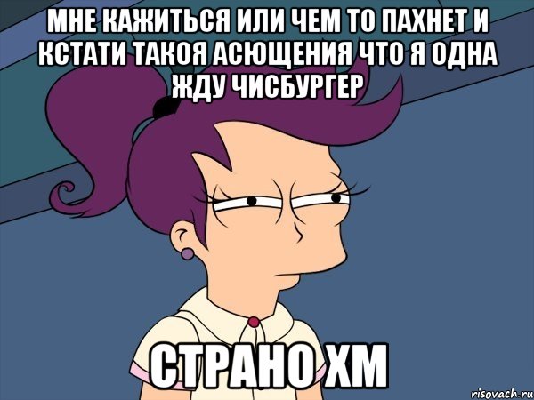 мне кажиться или чем то пахнет и кстати такоя асющения что я одна жду чисбургер страно хм, Мем Мне кажется или (с Лилой)