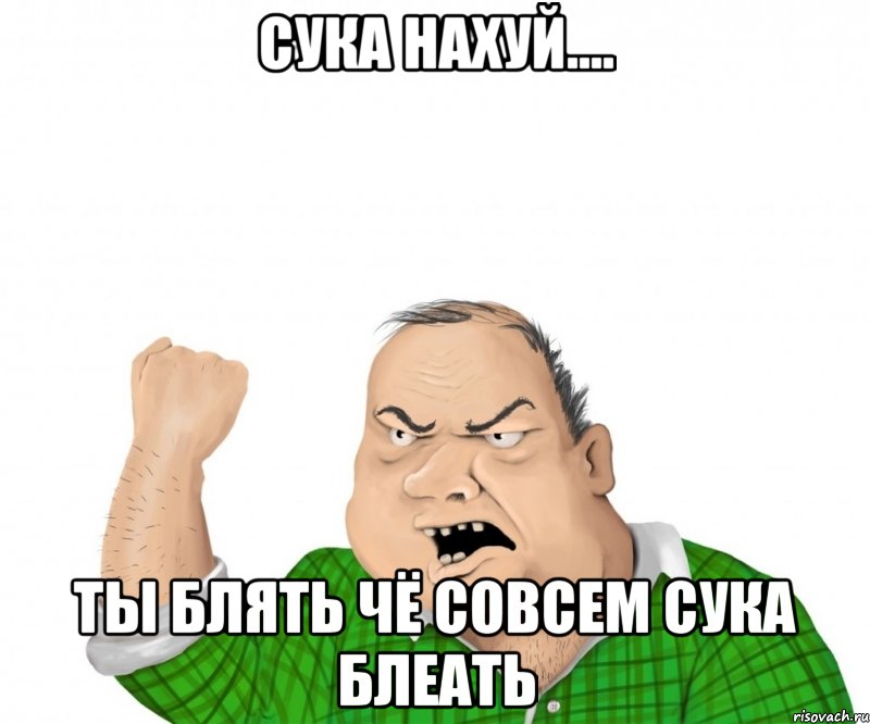 сука нахуй.... ты блять чё совсем сука блеать, Мем мужик