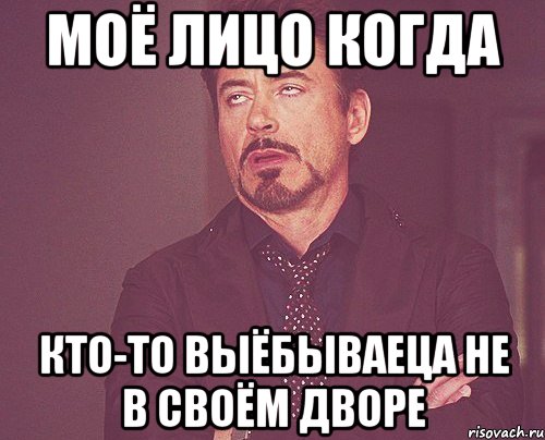 моё лицо когда кто-то выёбываеца не в своём дворе, Мем твое выражение лица