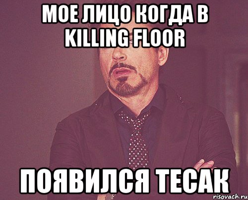 мое лицо когда в killing floor появился тесак, Мем твое выражение лица