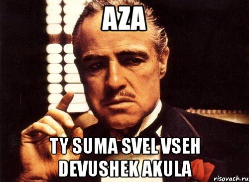 aza ty suma svel vseh devushek akula, Мем крестный отец