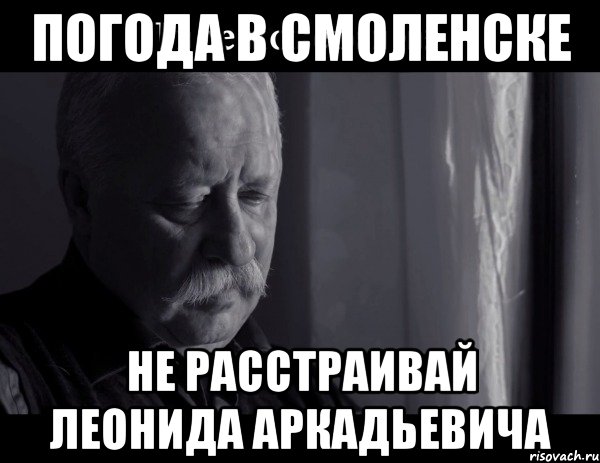 погода в смоленске не расстраивай леонида аркадьевича, Мем Не расстраивай Леонида Аркадьевича