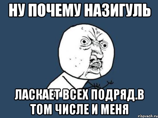 ну почему назигуль ласкает всех подряд.в том числе и меня, Мем Ну почему