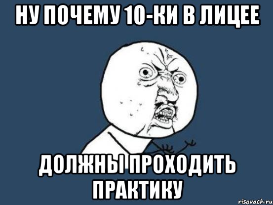 ну почему 10-ки в лицее должны проходить практику, Мем Ну почему