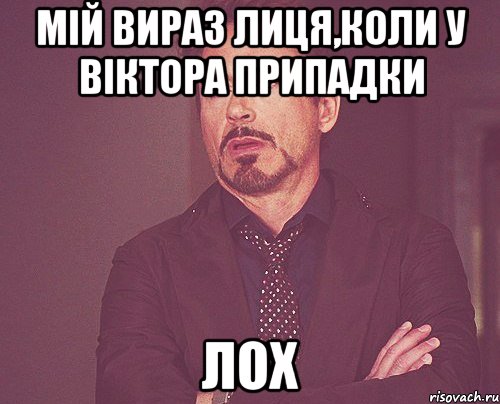 мій вираз лиця,коли у віктора припадки лох, Мем твое выражение лица