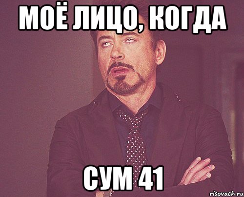 моё лицо, когда сум 41, Мем твое выражение лица