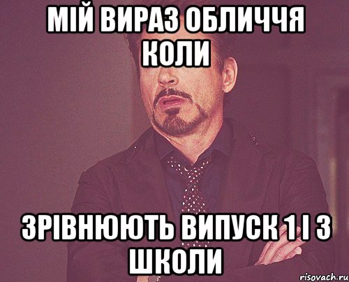 мій вираз обличчя коли зрівнюють випуск 1 і 3 школи, Мем твое выражение лица