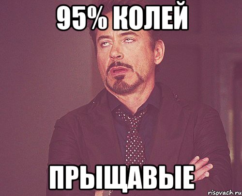 95% колей прыщавые, Мем твое выражение лица