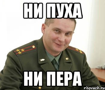 Не пуха не пера картинка