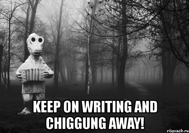 keep on writing and chiggung away!, Комикс Гена безысходность