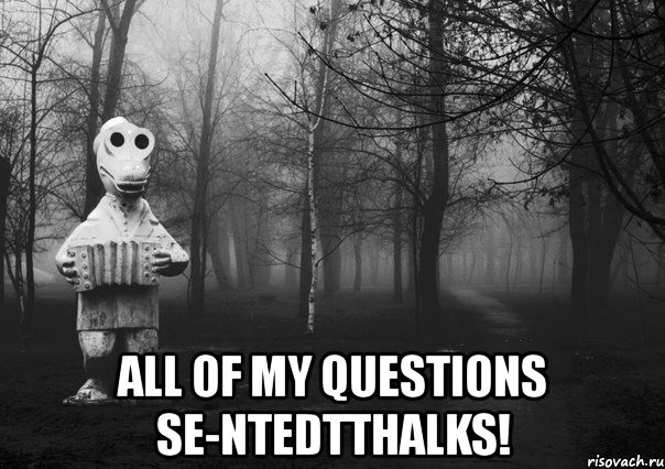 all of my questions se-ntedtthalks!, Комикс Гена безысходность