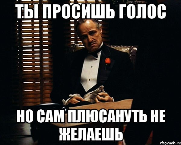 Только подари мне один только взгляд. Если тебя не уважают. Картинка когда тебя не уважает. Плюсую Мем. Дон Корлеоне не просит дважды.