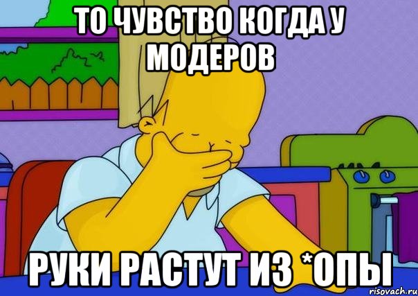 то чувство когда у модеров руки растут из *опы