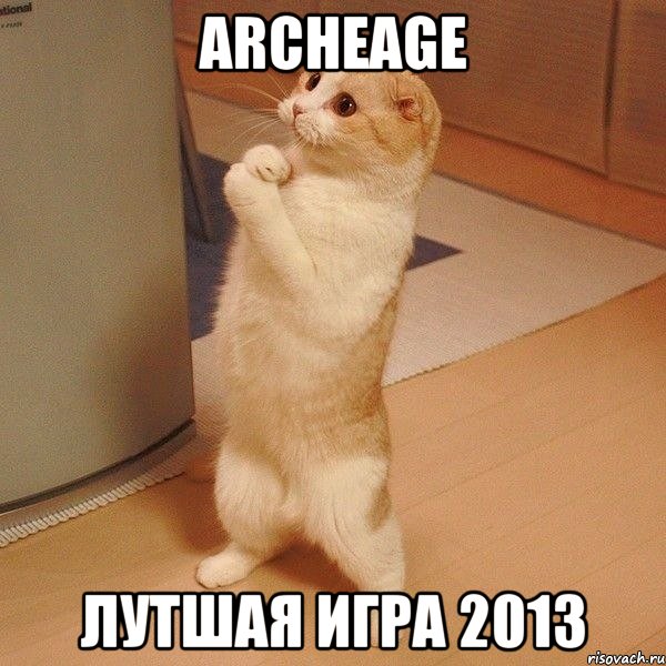 archeage лутшая игра 2013, Мем  котэ молится