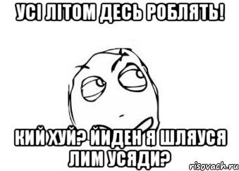 усі літом десь роблять! кий хуй? йиден я шляуся лим усяди?, Мем Мне кажется или