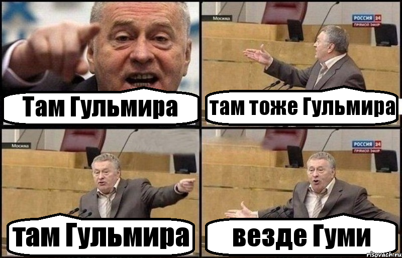 Там Гульмира там тоже Гульмира там Гульмира везде Гуми, Комикс Жириновский