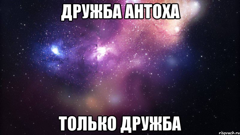 дружба антоха только дружба