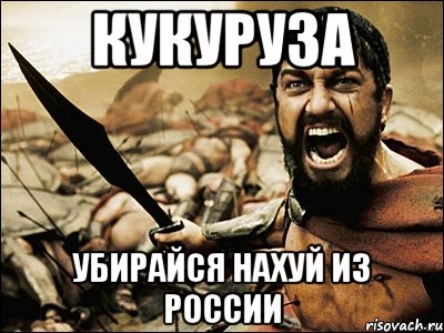 кукуруза убирайся нахуй из россии, Мем Это Спарта