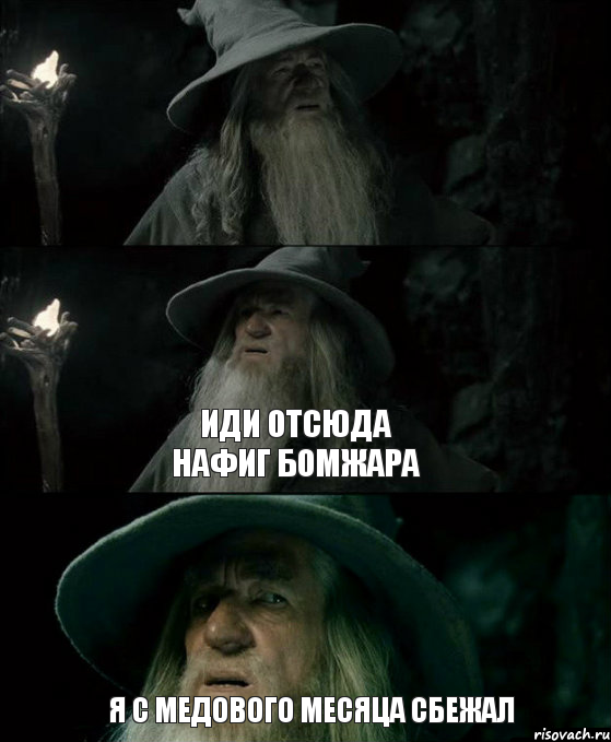 Иди отсюда нафиг бомжара Я с медового месяца сбежал, Комикс Гендальф заблудился