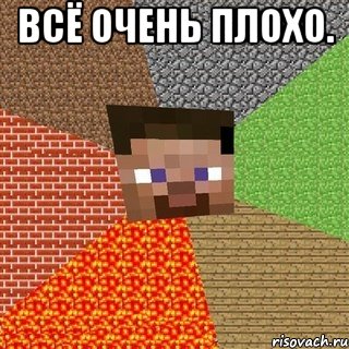 всё очень плохо. , Мем Миникрафтер