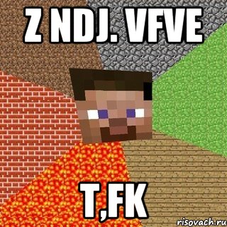 z ndj. vfve t,fk, Мем Миникрафтер