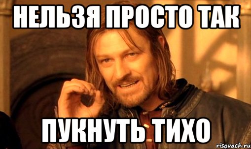 нельзя просто так пукнуть тихо, Мем Нельзя просто так взять и (Боромир мем)