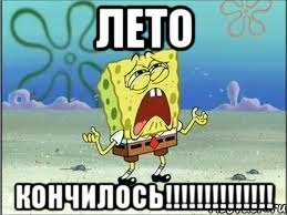 лето кончилось!!!, Мем Спанч Боб плачет