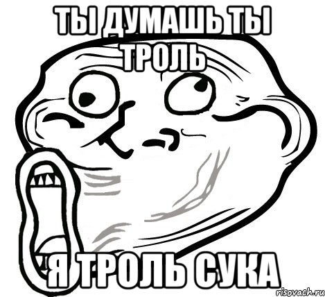 ты думашь ты троль я троль сука, Мем  Trollface LOL