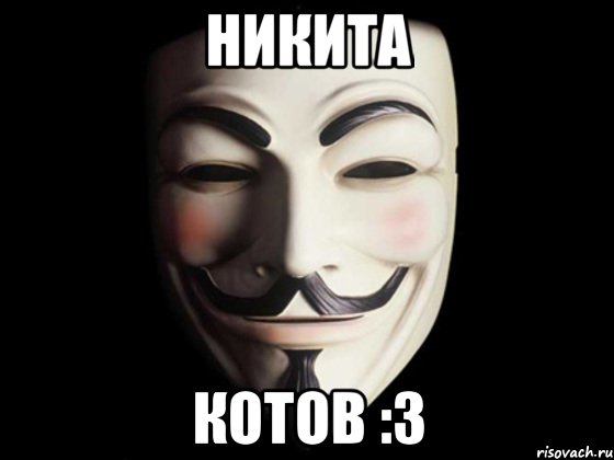 никита котов :3, Мем anonymous