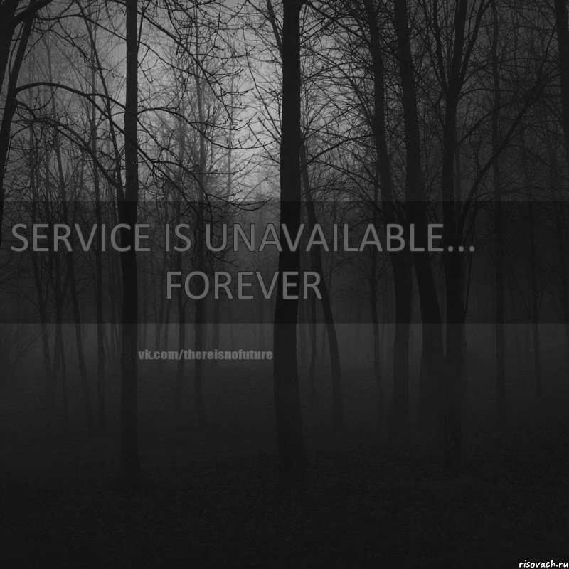 Service is unavailable... forever