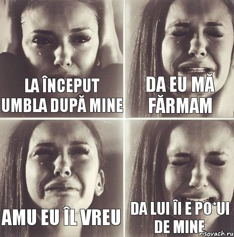 la început umbla după mine da eu mă fărmam amu eu îl vreu da lui îi e po*ui de mine, Комикс   Елена плачет