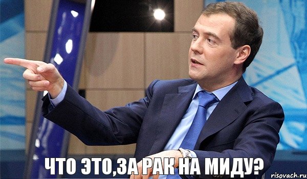 Что это,за рак на миду?