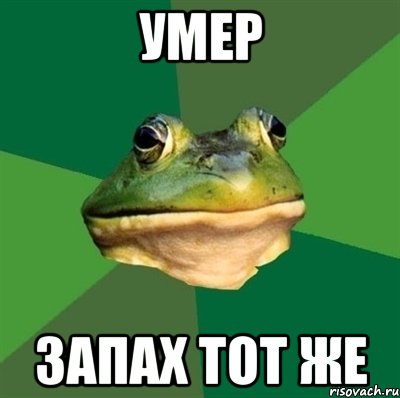 умер запах тот же, Мем  Мерзкая жаба