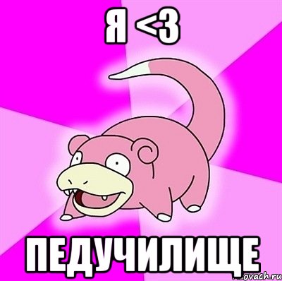 я <3 педучилище, Мем слоупок