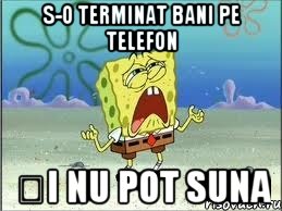 s-o terminat bani pe telefon și nu pot suna, Мем Спанч Боб плачет