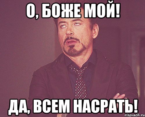 о, боже мой! да, всем насрать!, Мем твое выражение лица