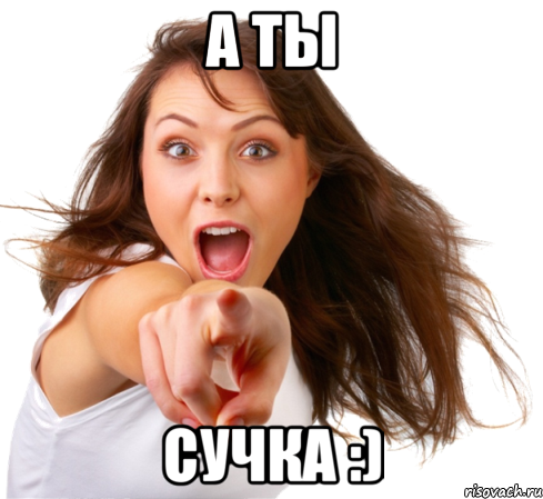 а ты сучка :)