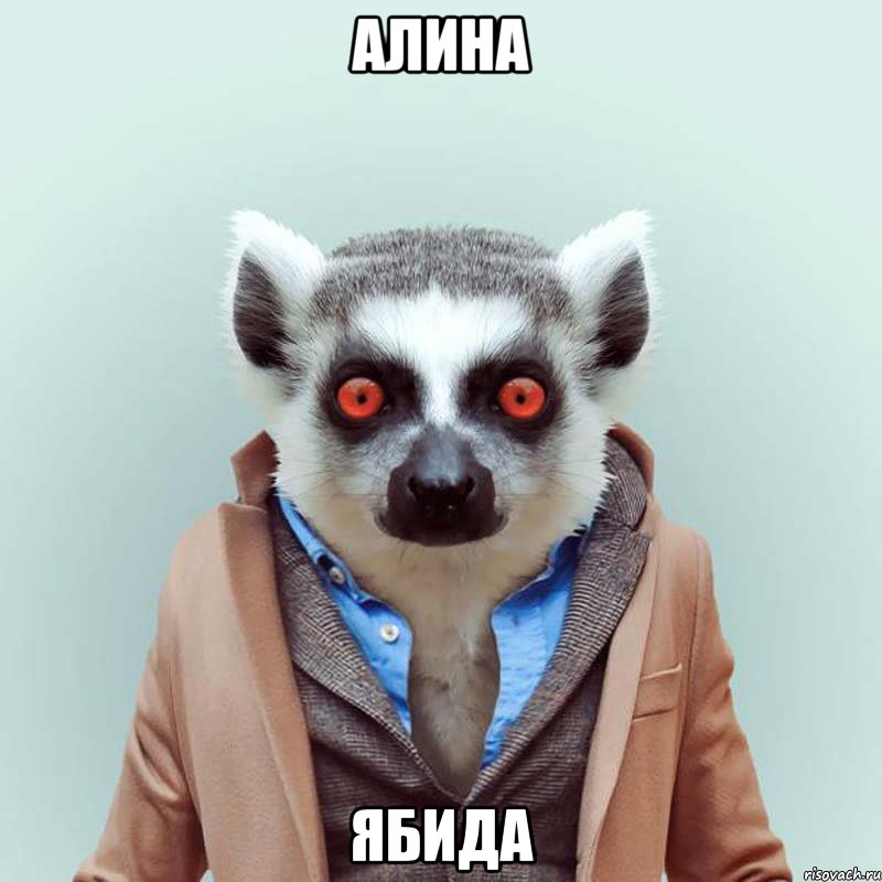 алина ябида, Мем укуренный лемур