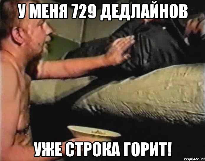 у меня 729 дедлайнов уже строка горит!