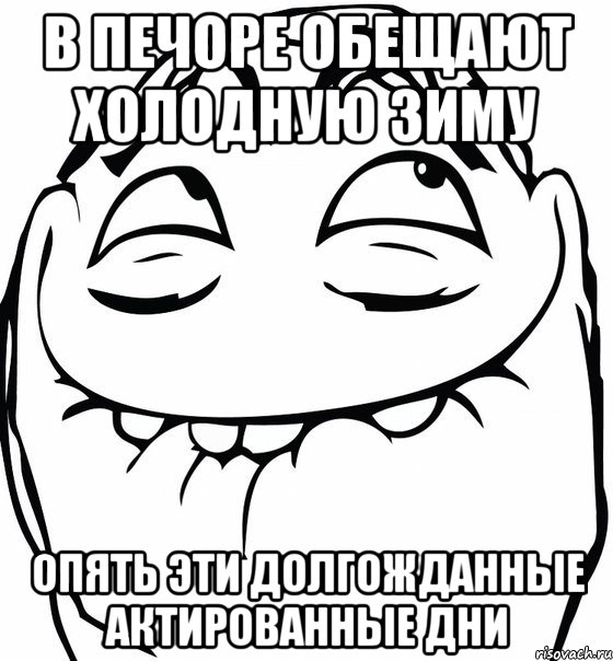 в печоре обещают холодную зиму опять эти долгожданные актированные дни, Мем  аааа