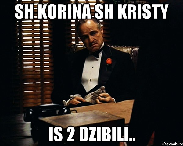 sh korina sh kristy is 2 dzibili.., Мем Дон Вито Корлеоне