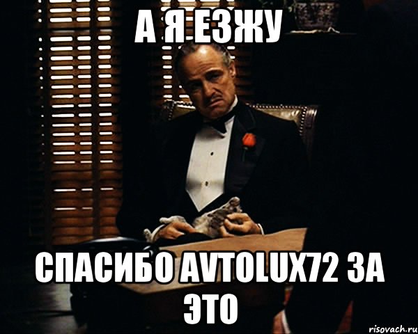 а я езжу спасибо avtolux72 за это, Мем Дон Вито Корлеоне